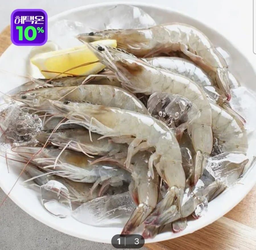 생물 활새우 1kg