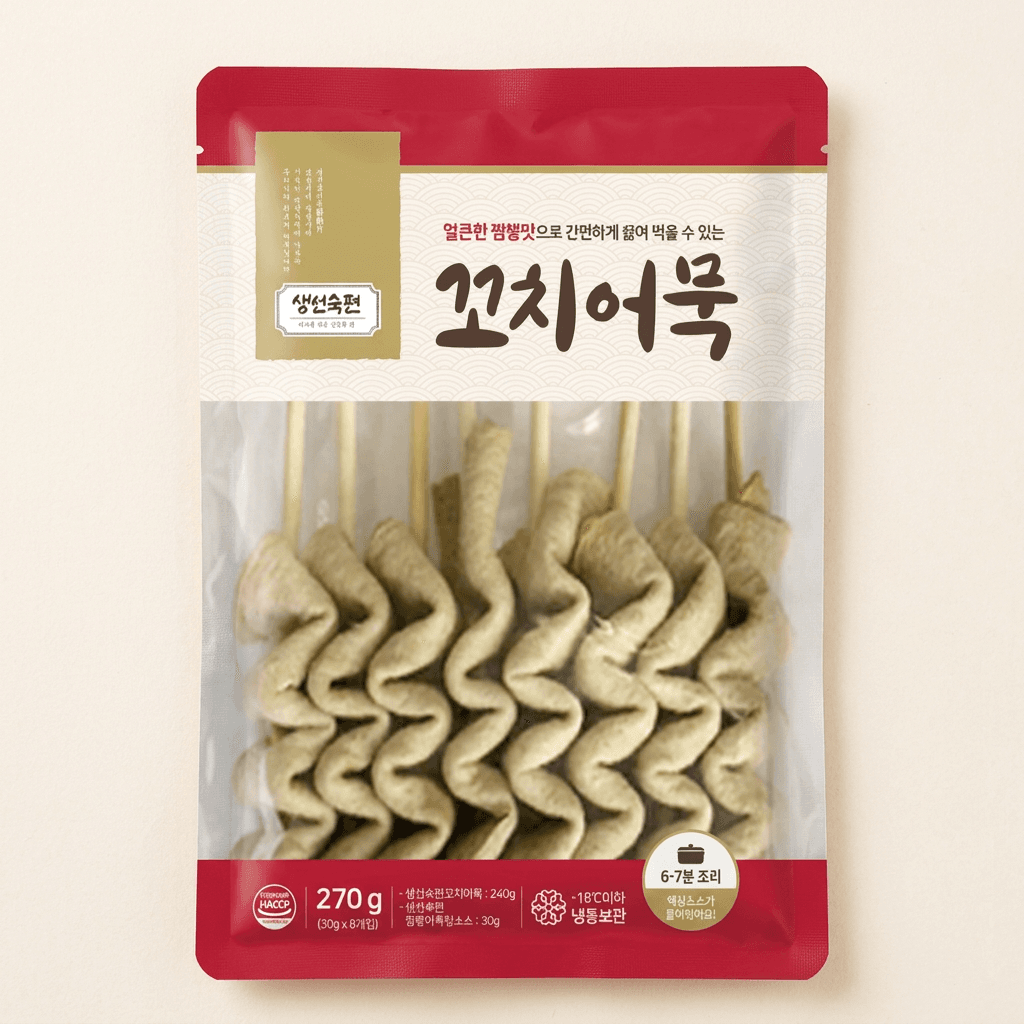 생선숙편 꼬치어묵 240g 4개