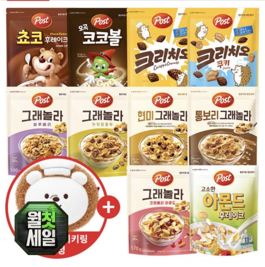 포스트 아몬드후레이크 620g 3개 골라담기