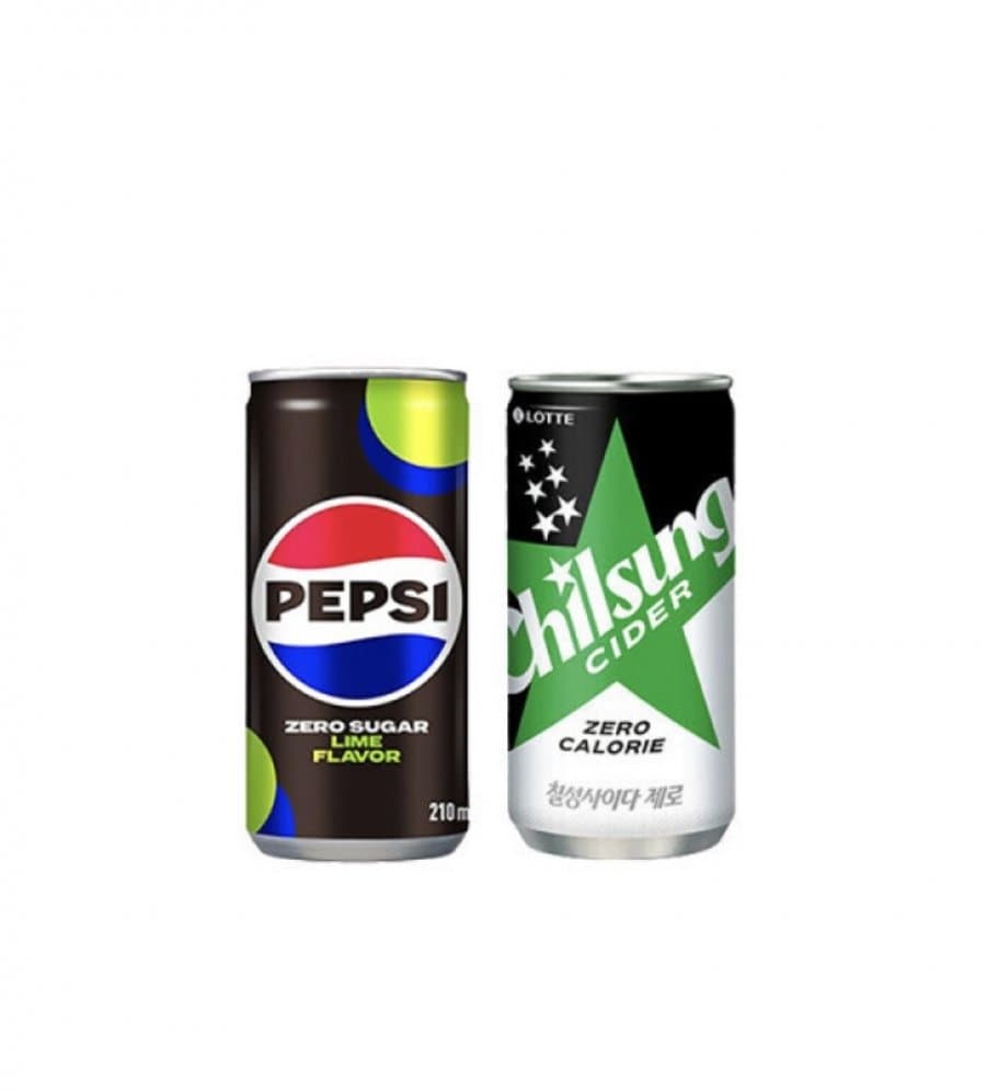 펩시제로·칠성사이다제로 210ml 60캔