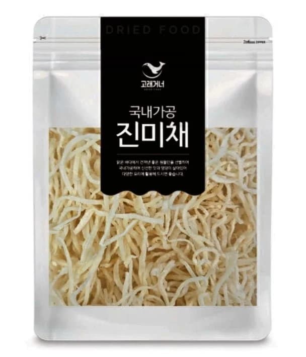 Domestically Processed White Dried Squid Shreds 1kg