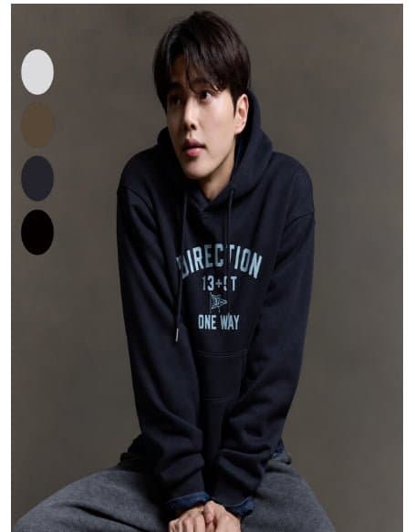 Polham Semi-Overfit Fleece Hooded Sweatshirt