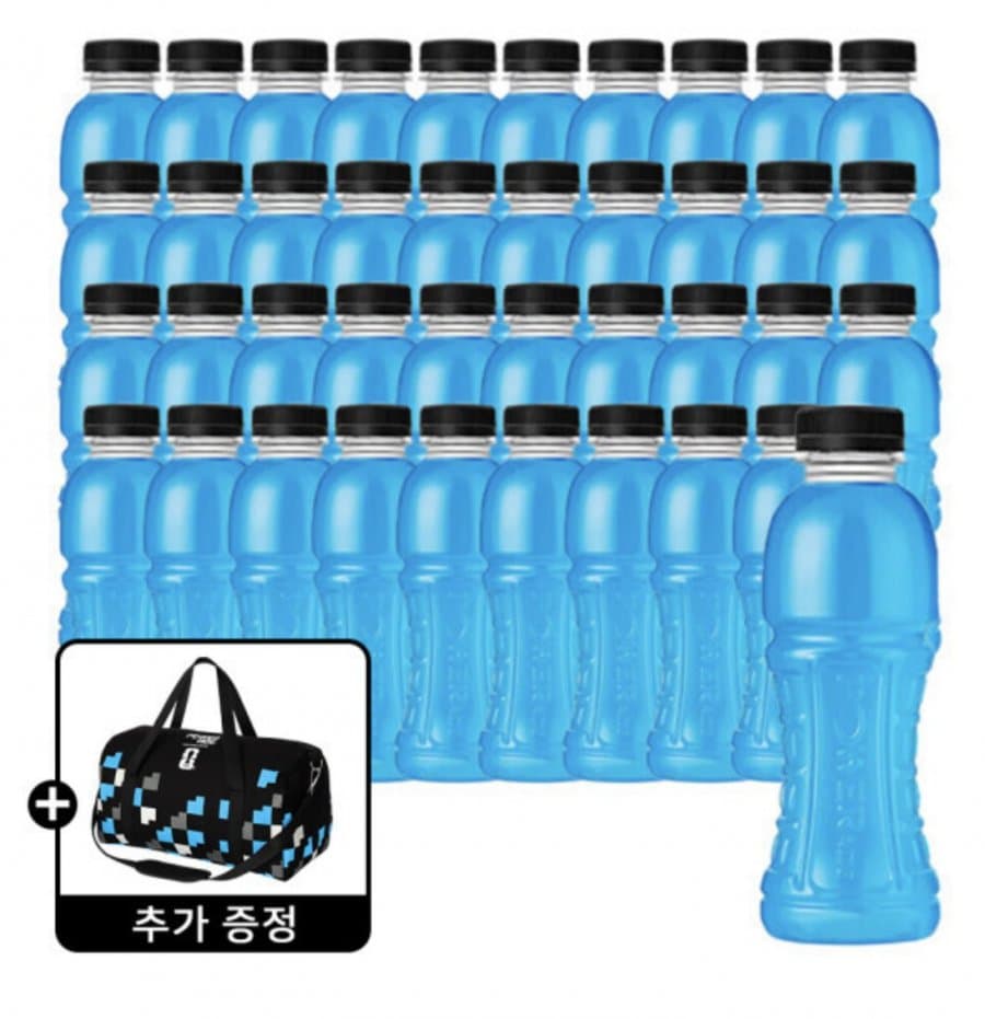 파워에이드 마운틴블라스트 355ml 무라벨 40페트 + 스포츠백