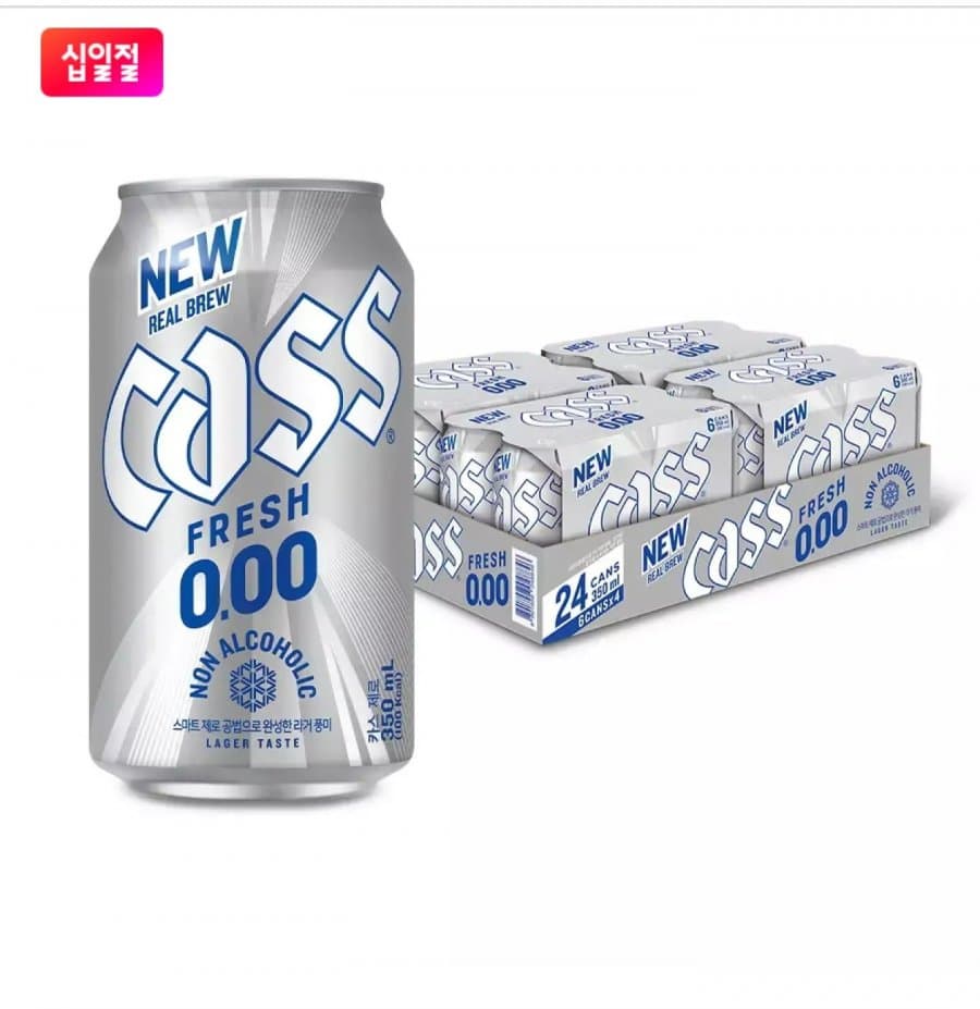 카스 0.00 제로 350ml 24캔
