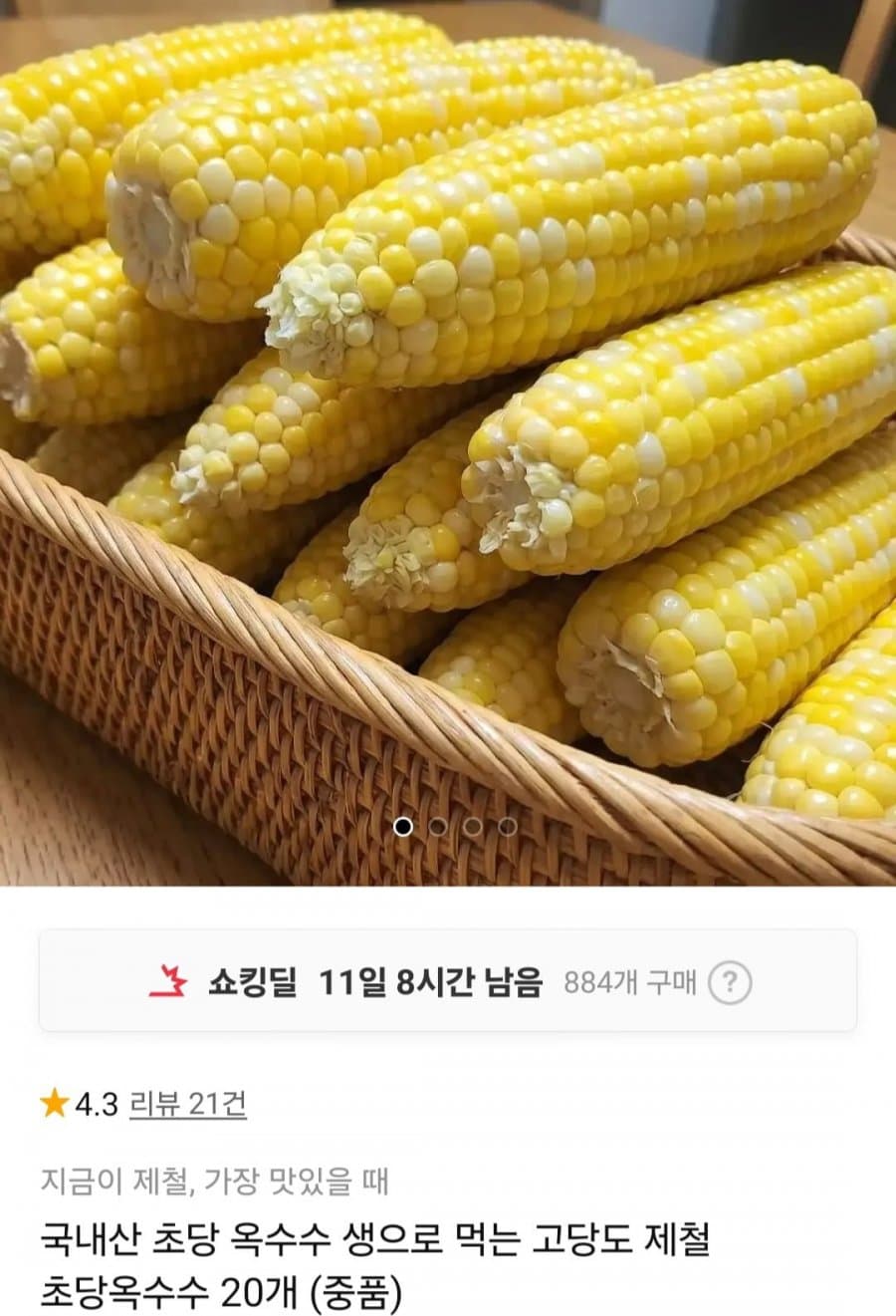 초당옥수수 20개