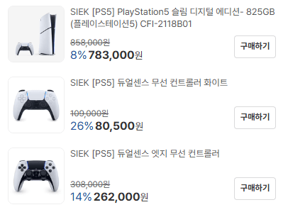 PS5 Pro 콘솔 +디스크