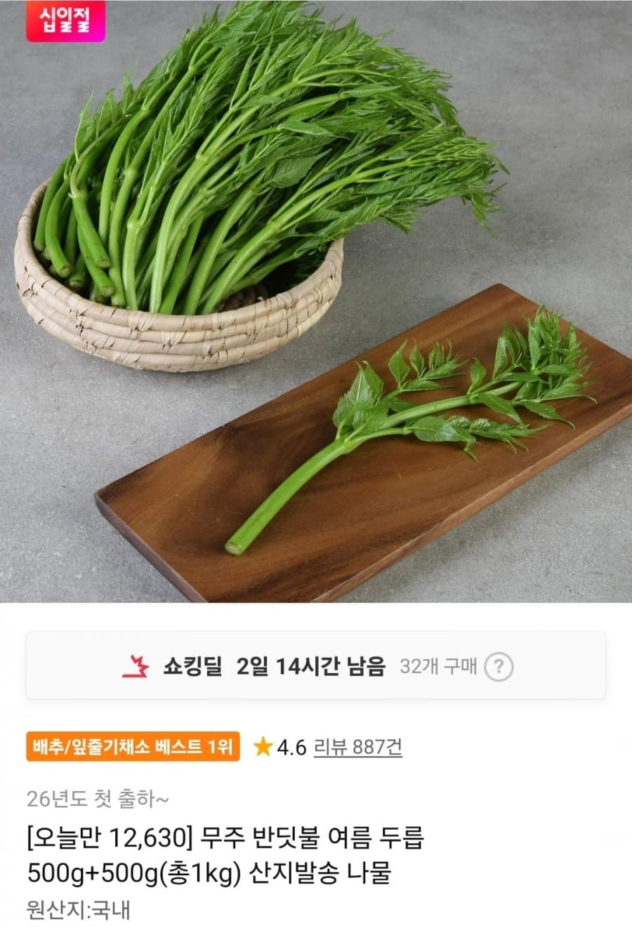 무주 반딧불 두릅 1kg
