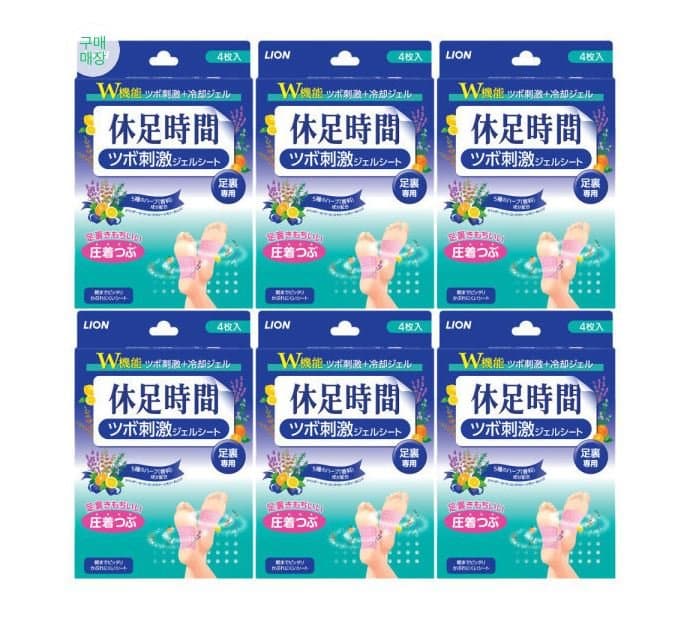 휴족시간 지압자극 쿨링시트 4매입