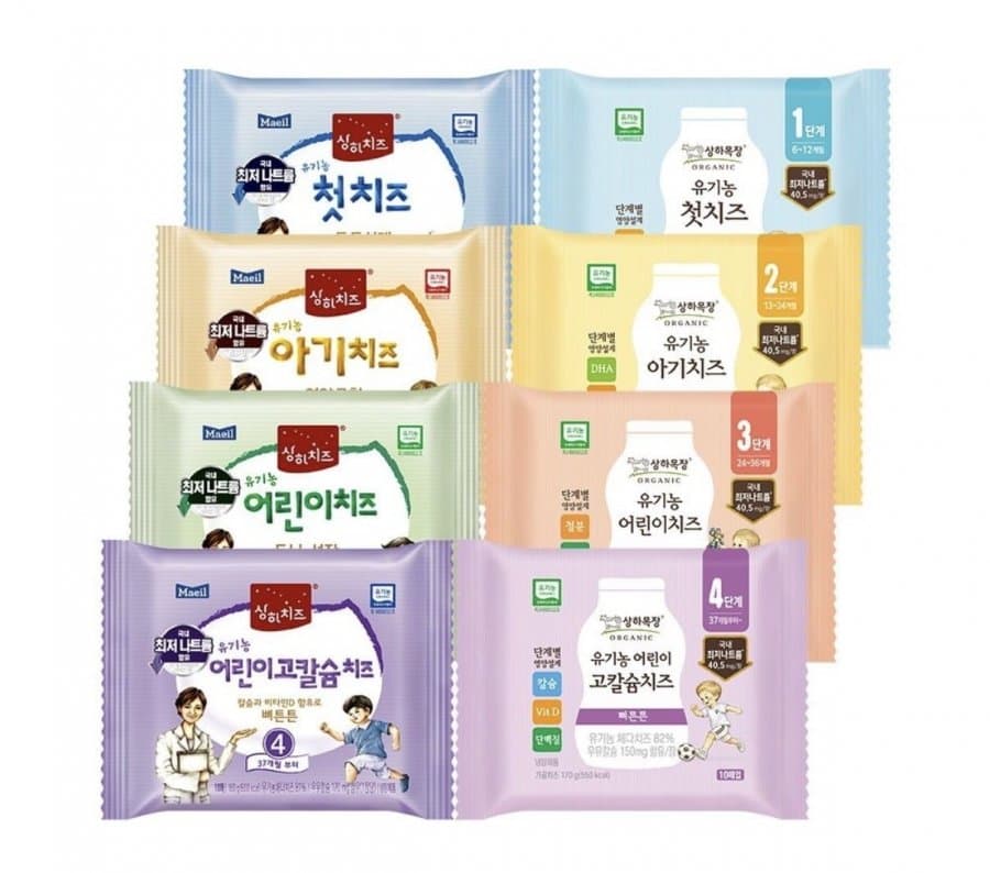 상하목장 유기농 아기치즈 80매