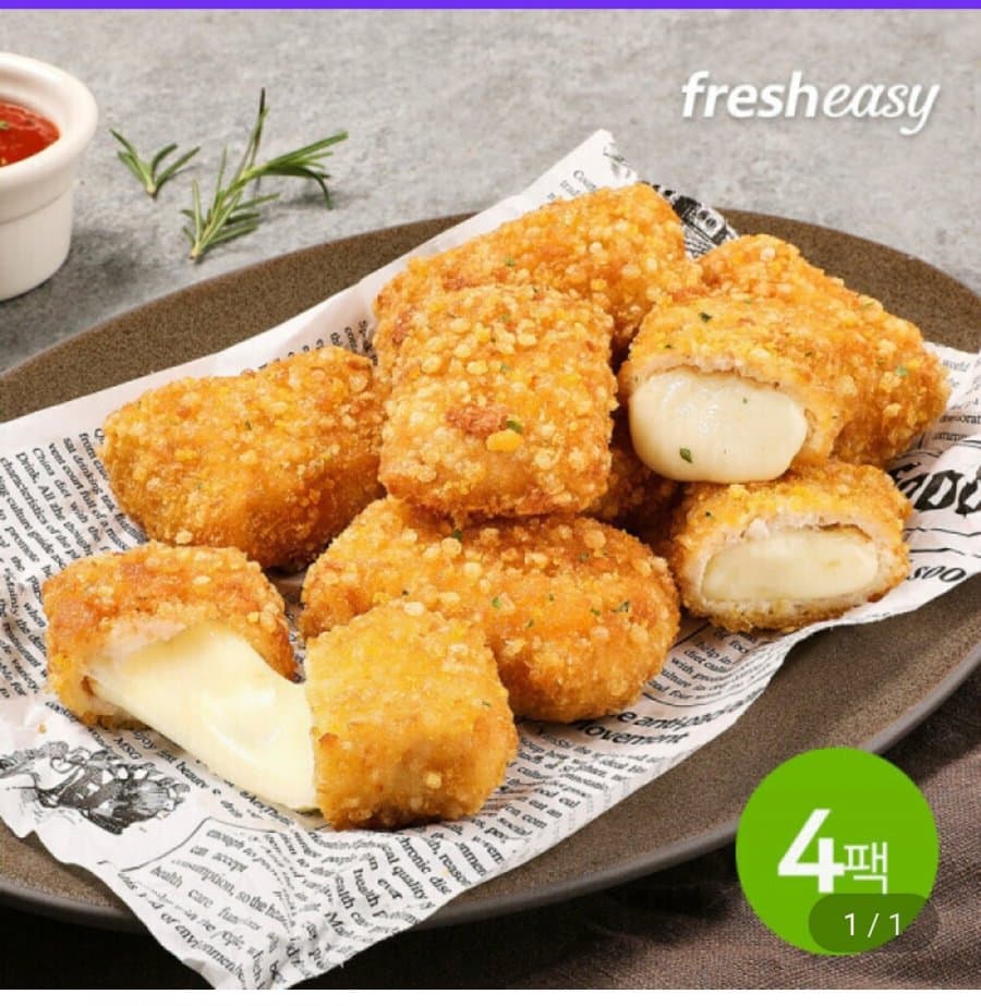 theEASY 치킨치즈블럭 4팩
