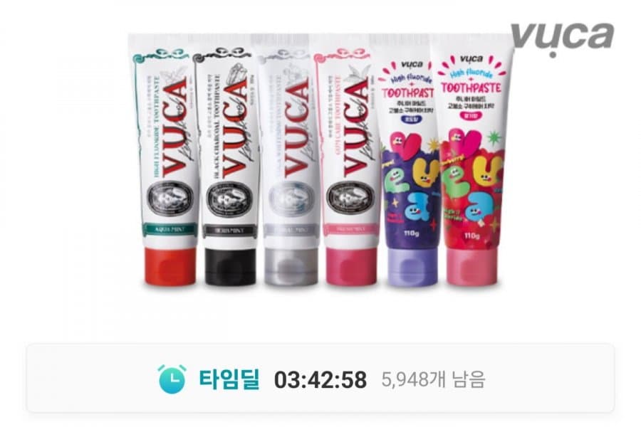 뷰카 고불소 치약 110g 5개