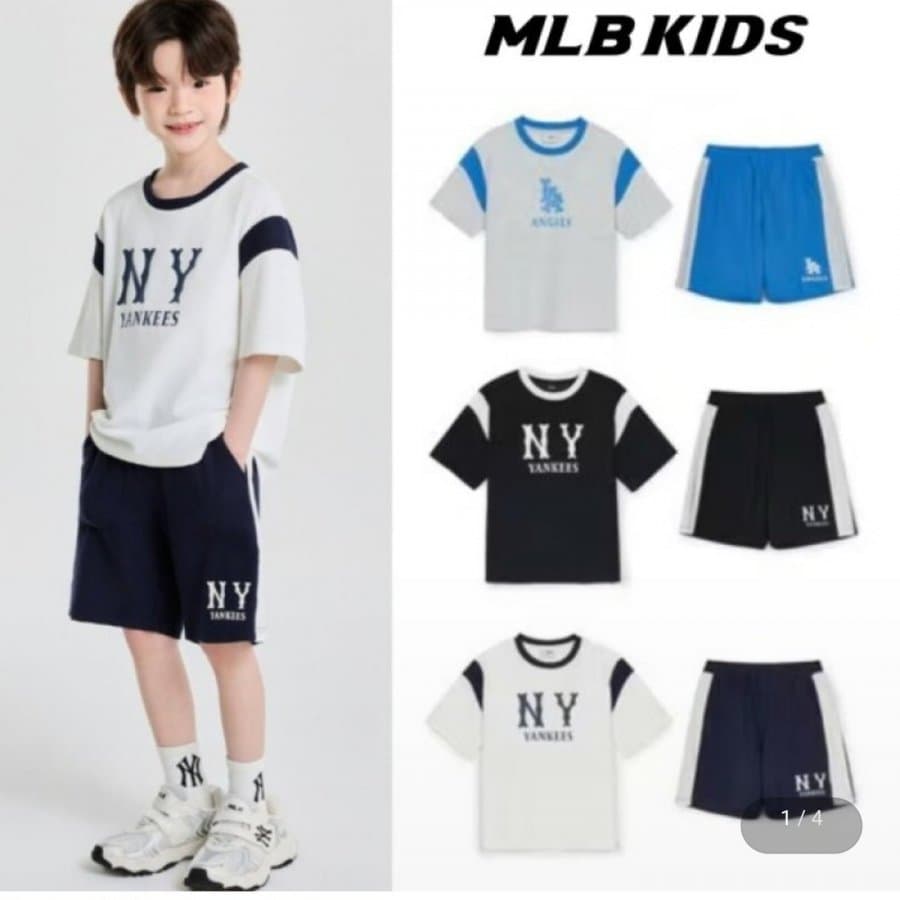 MLB 키즈 바시티 티셔츠 셋업