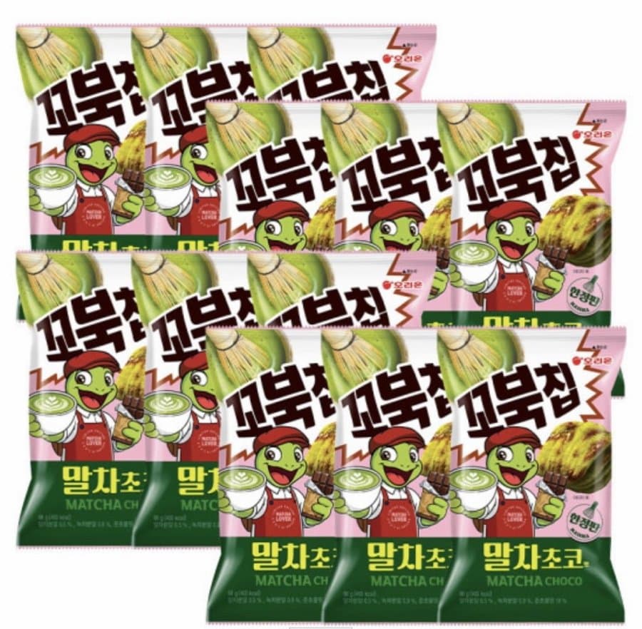 오리온 꼬북칩 말차초코 12입