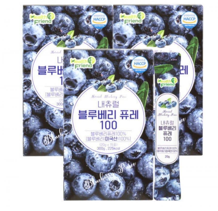 내츄럴 블루베리퓨레 100 45포