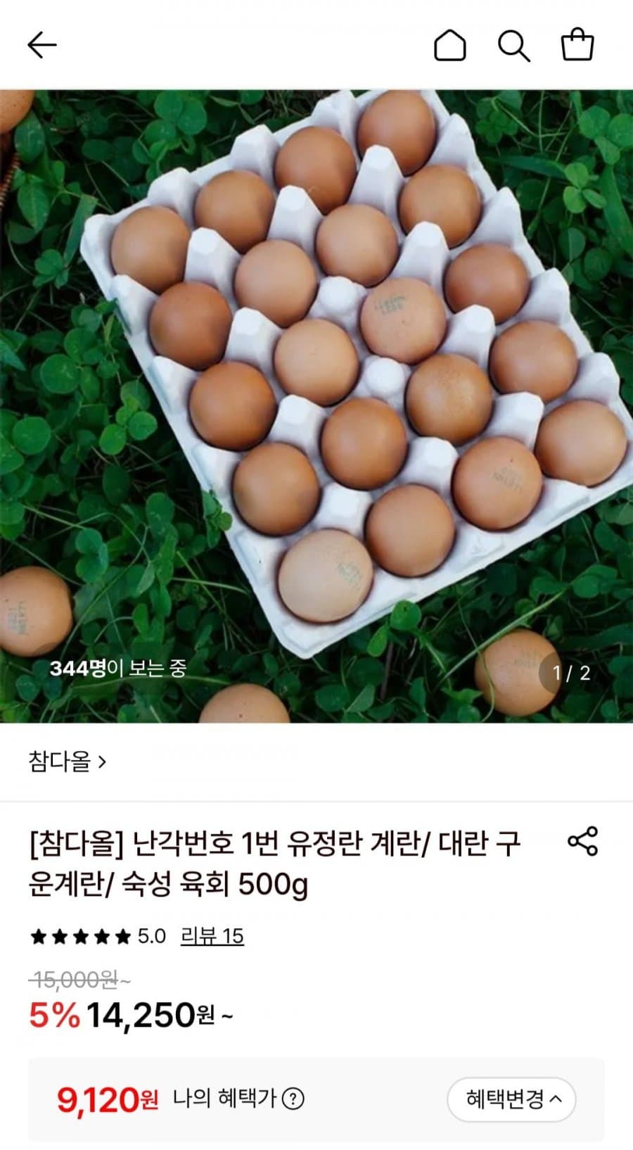 무항생제 유정란 20구