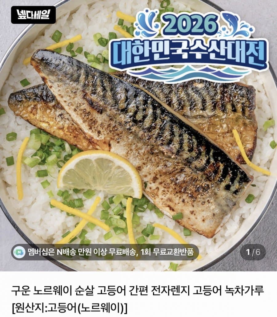 구운 노르웨이 고등어 5편