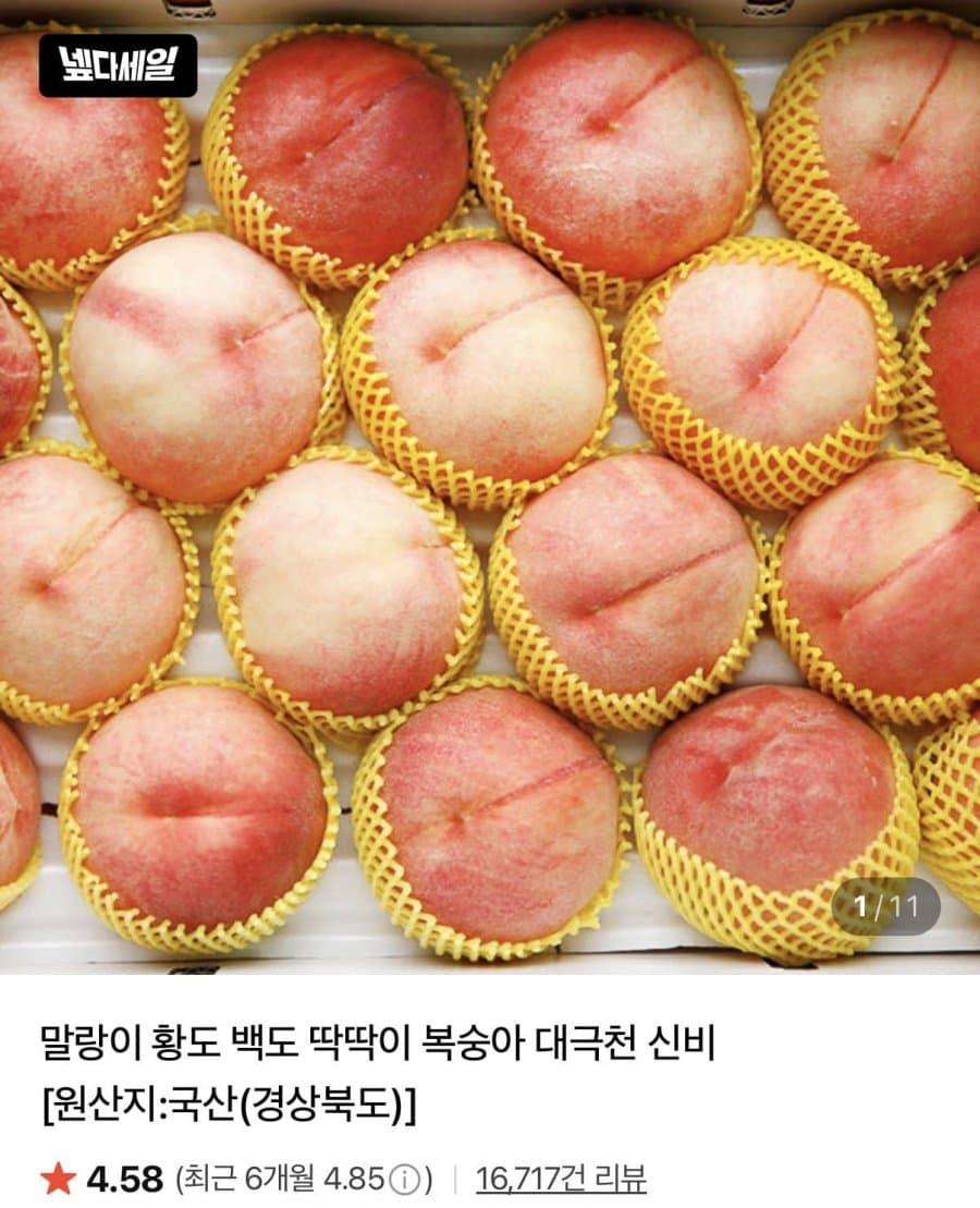 대극천 복숭아 로얄과 1kg