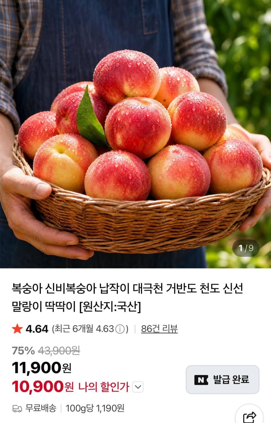신비복숭아 2kg