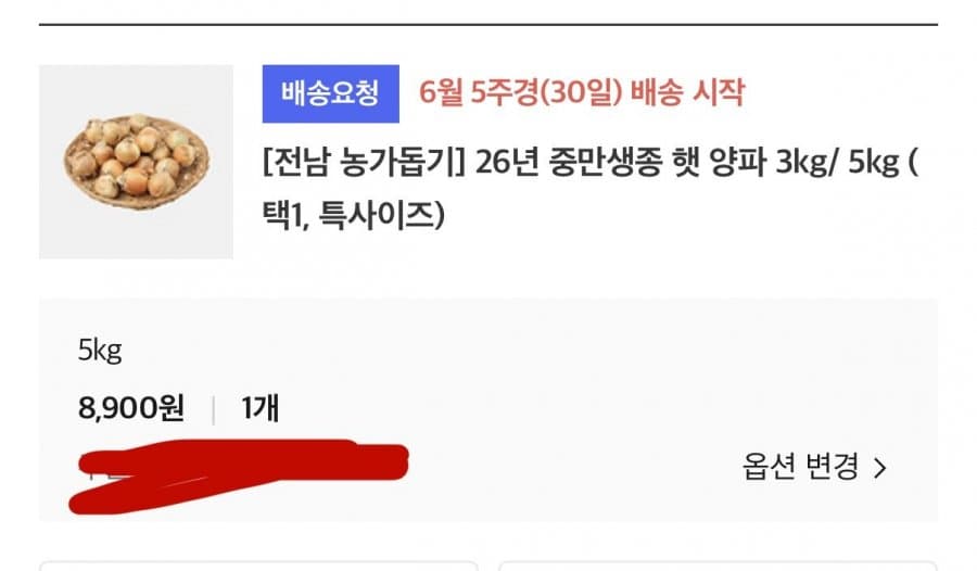 양파 대사이즈 3kg