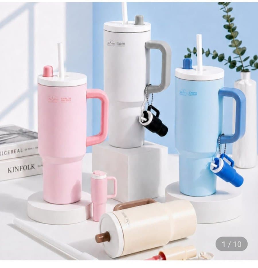 스텐 빨대 텀블러 750ml