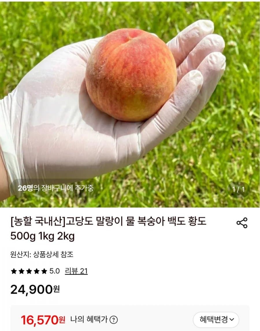 말랑이 복숭아 2KG