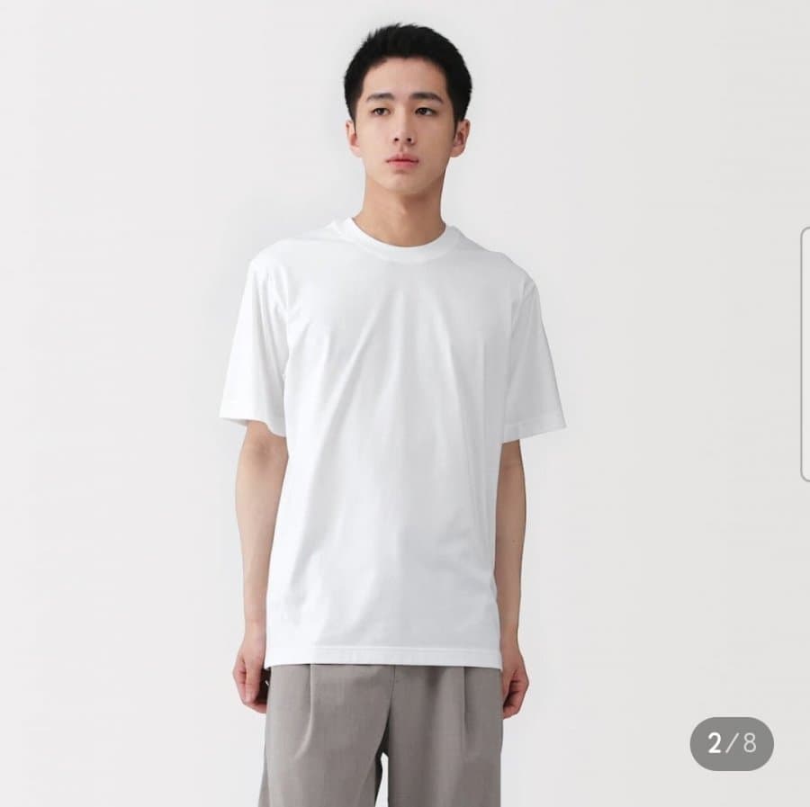 무인양품 크루넥 반소매