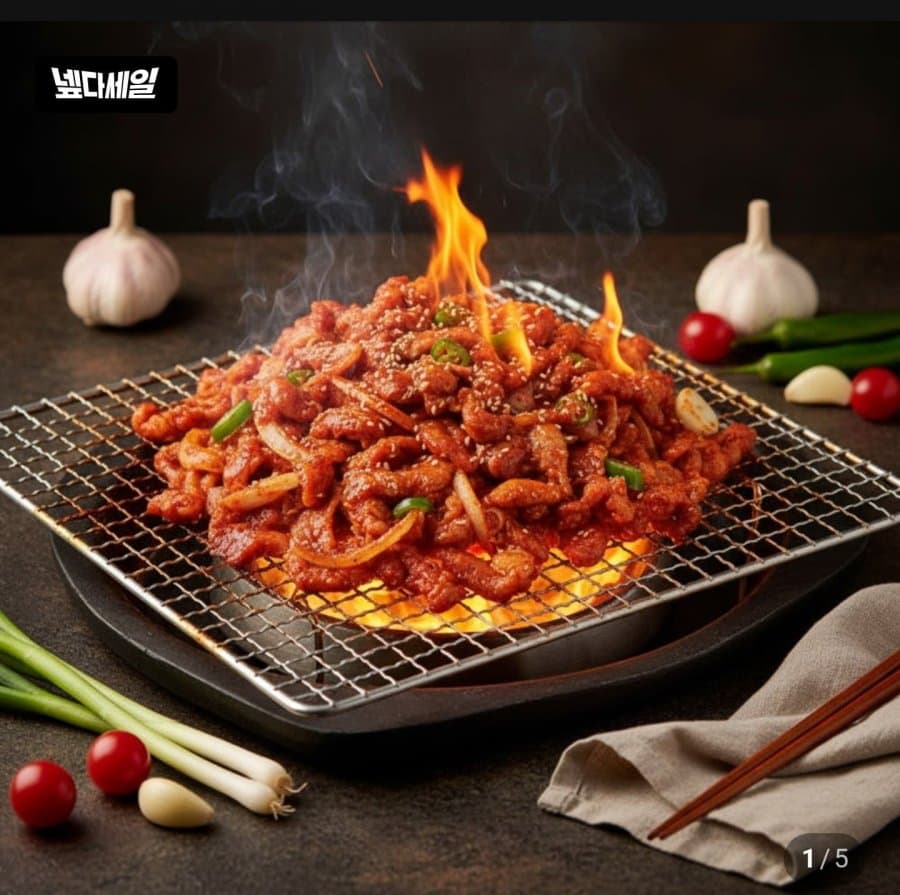 한돈 고추장양념 오돌뼈