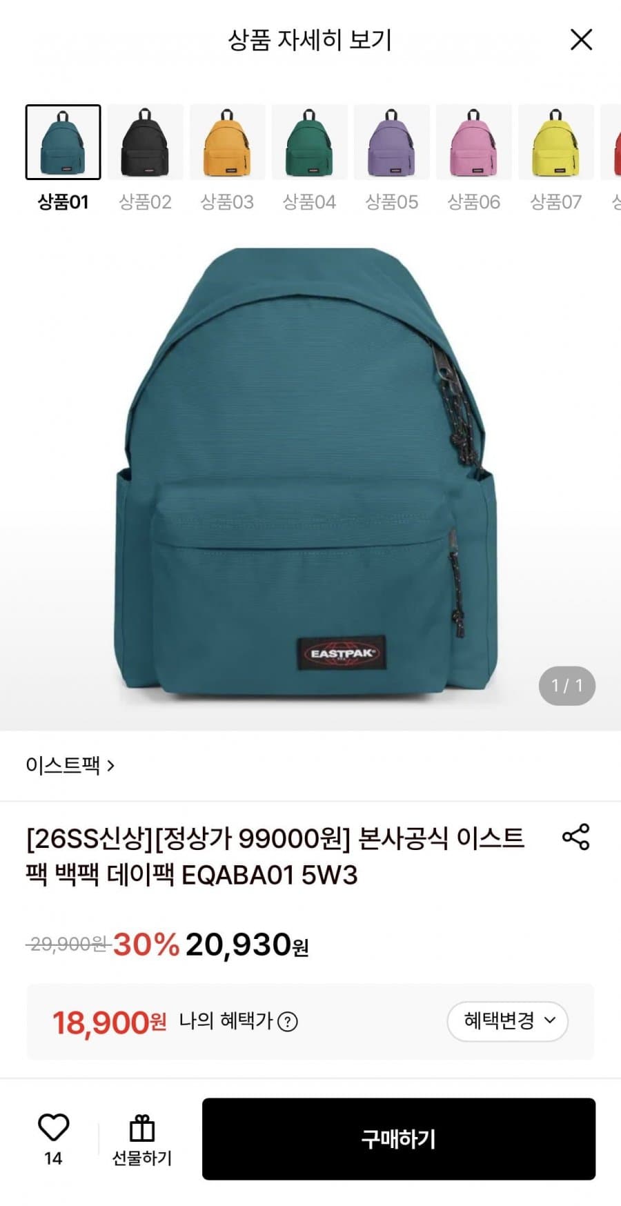 이스트팩 데이팩