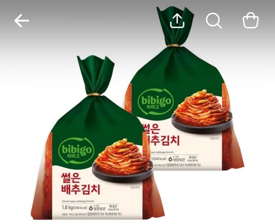 비비고 썰은 배추김치 1.8kg