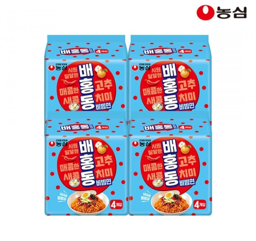 농심 배홍동 비빔면 16개