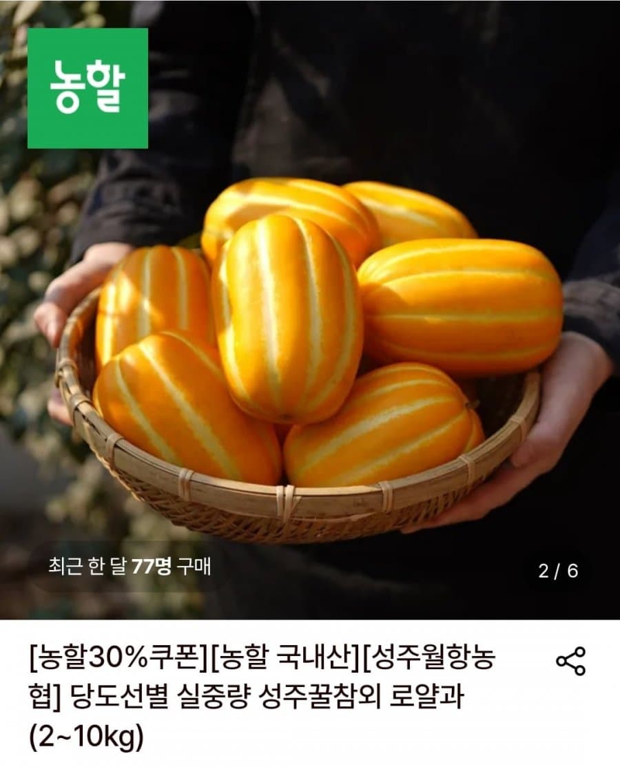 성주 꿀참외 10kg