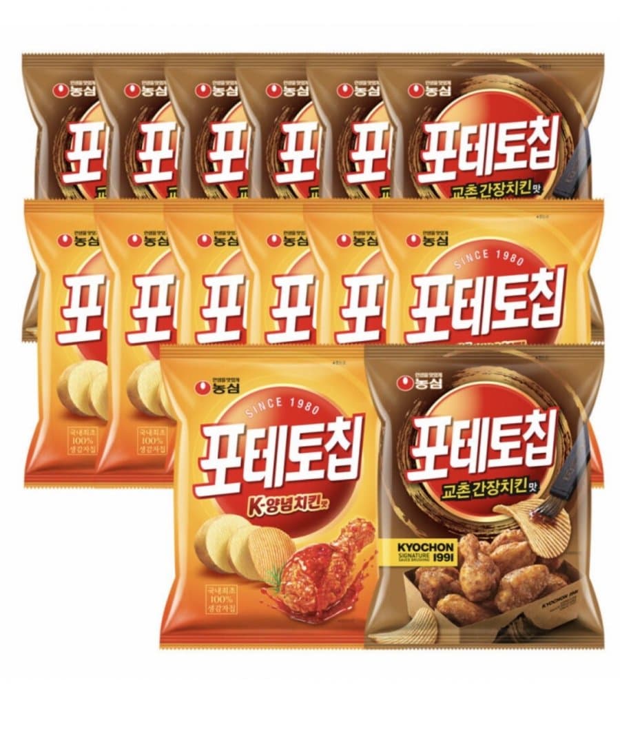 농심 포테토칩 치킨맛 14개