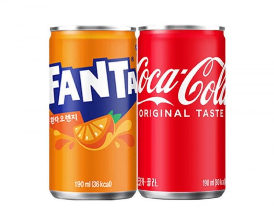 코카콜라+환타 190ml 60캔