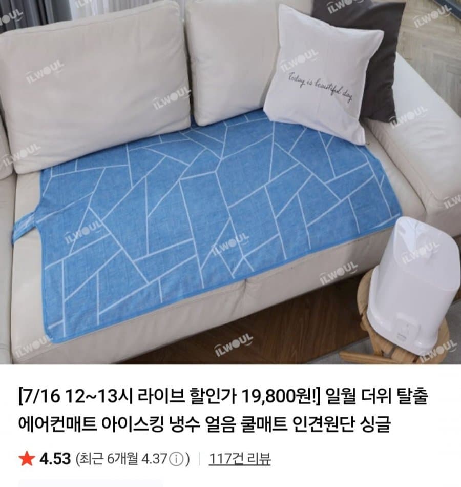 일월 아이스킹 냉수 순환 쿨매트