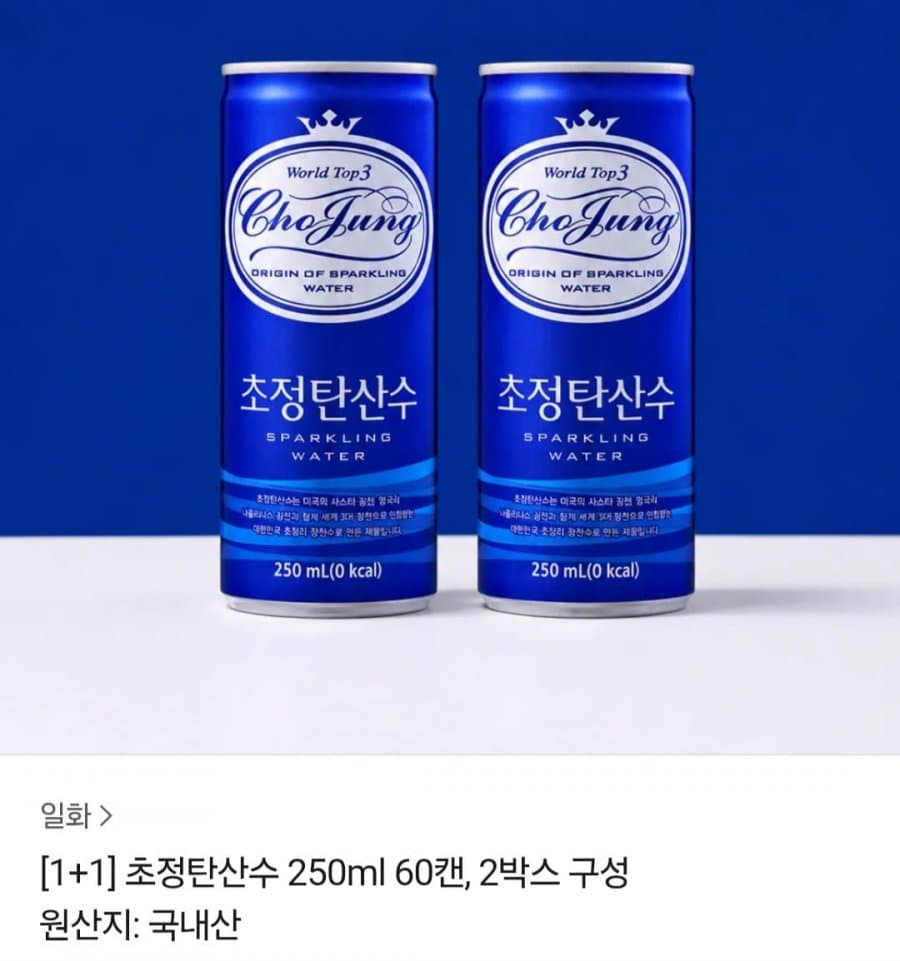 초정탄산수 250ml 60캔