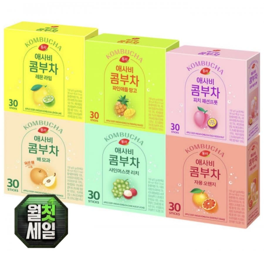 동서 애사비 콤부차 레몬라임