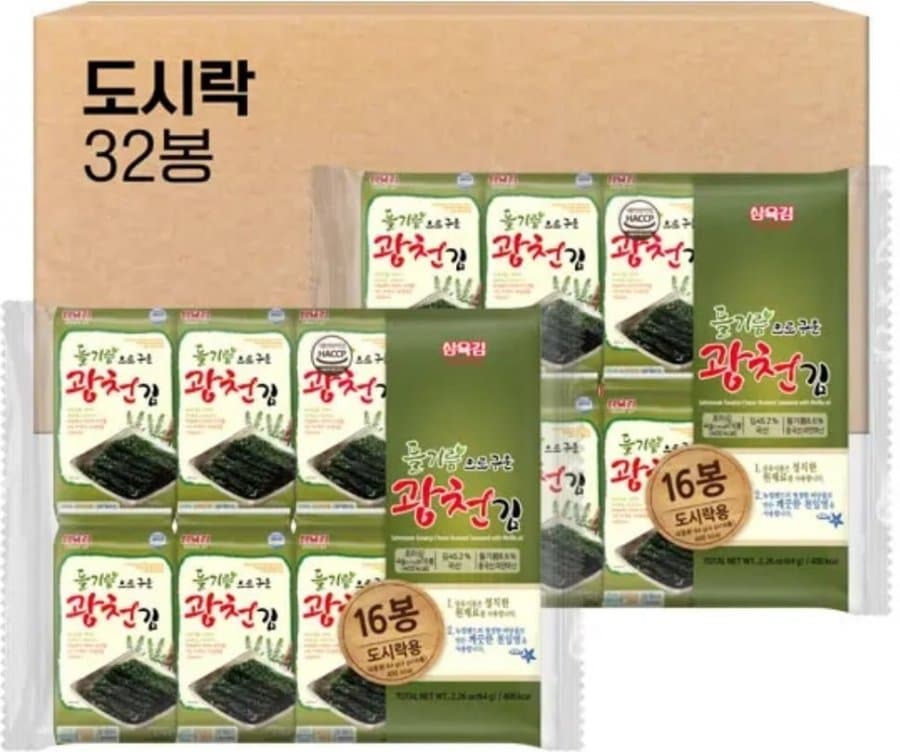삼육 광천김 도시락김 32봉