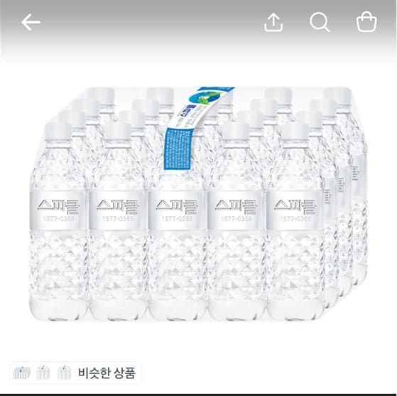 스파클 무라벨 생수 80펫