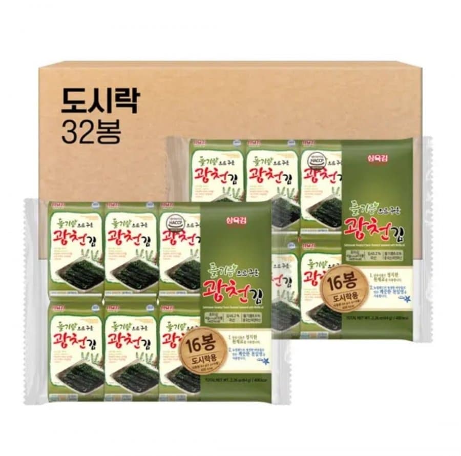 삼육김 광천김 도시락김 32봉