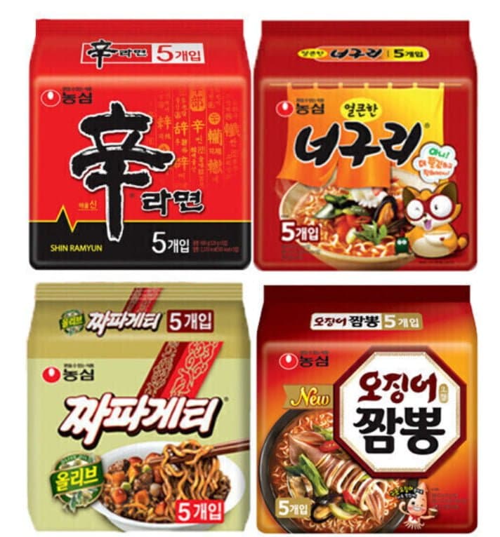 농심 라면 4종 20봉 세트