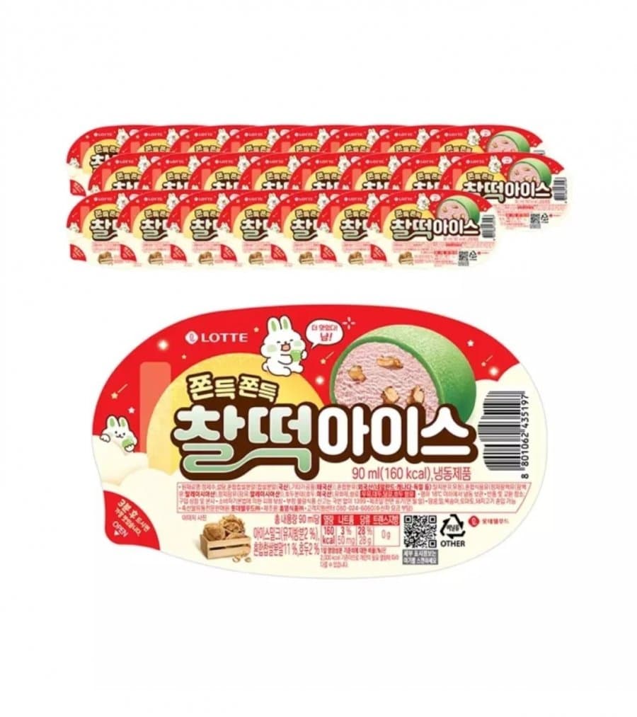 롯데웰푸드 찰떡아이스 24개