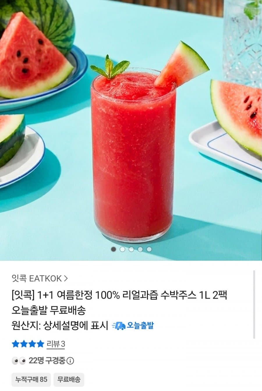 카카오 수박주스 1L 2팩