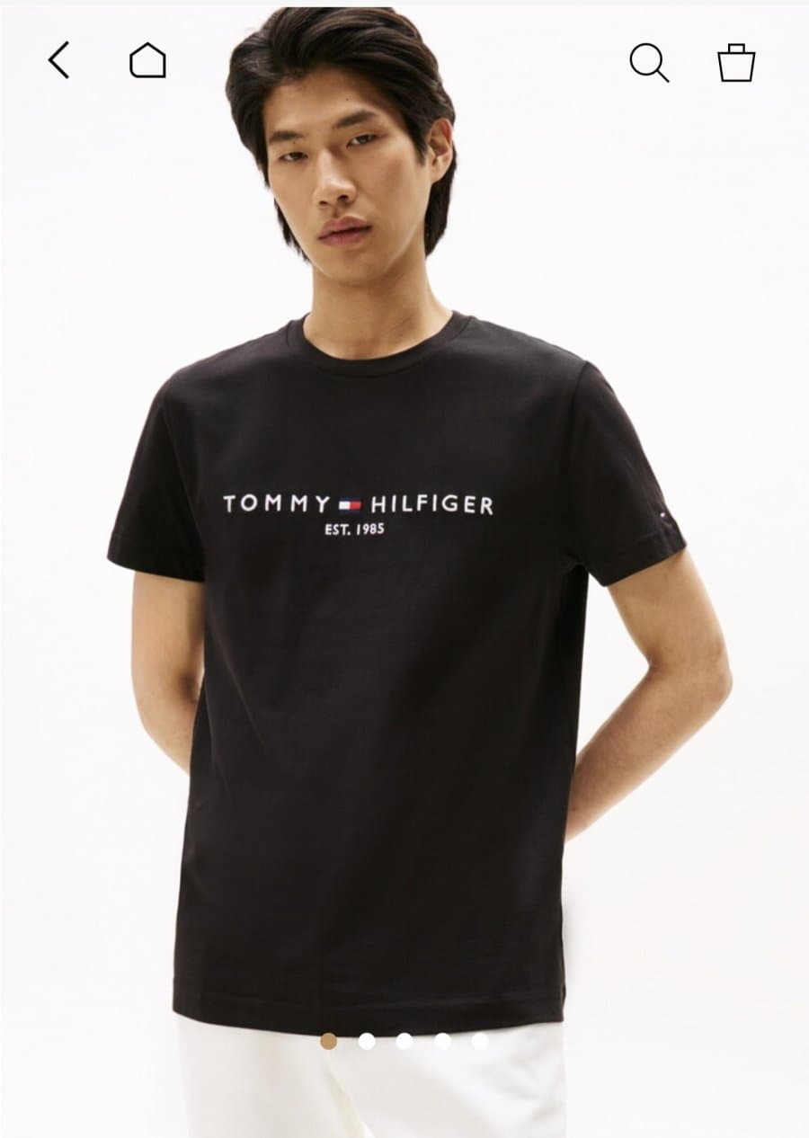 Tommy Hilfiger 코어 로고 티셔츠