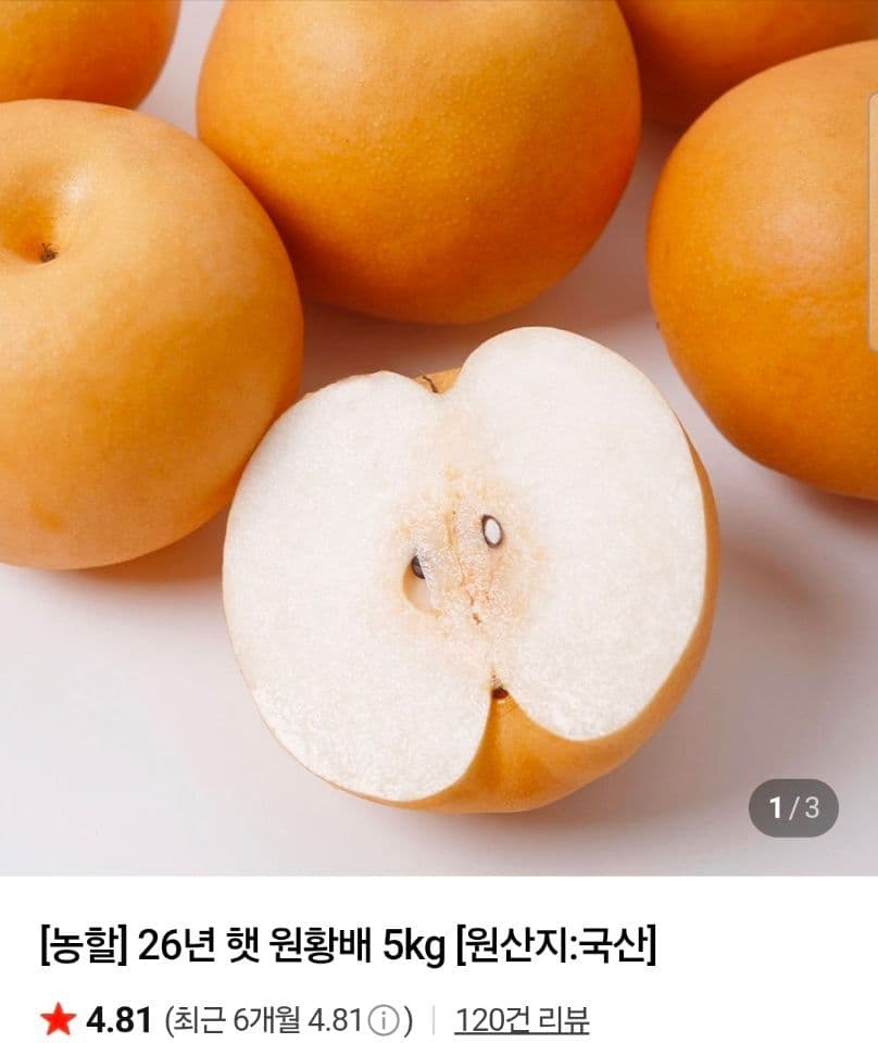 나주 햇배 3kg