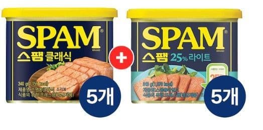 SPAM 클래식+라이트 340g 10개