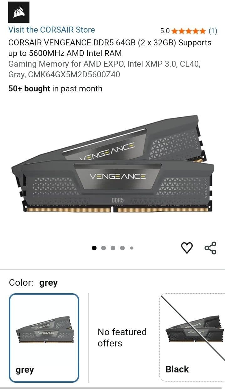 Corsair Vengeance DDR5 5600