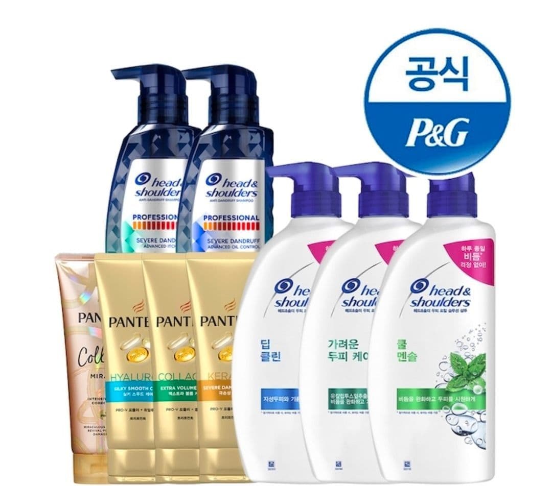헤드앤숄더 샴푸 3개+미니 2개
