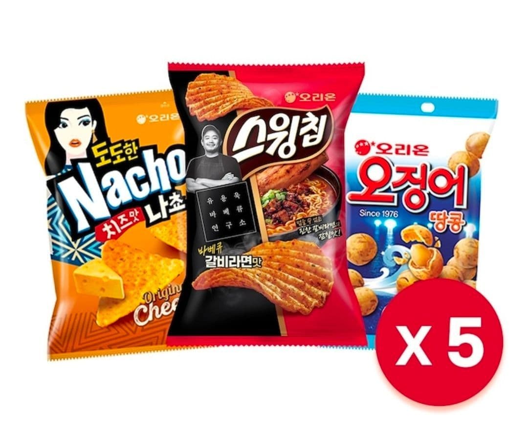 오징어땅콩+스윙칩+도도한나쵸 15봉