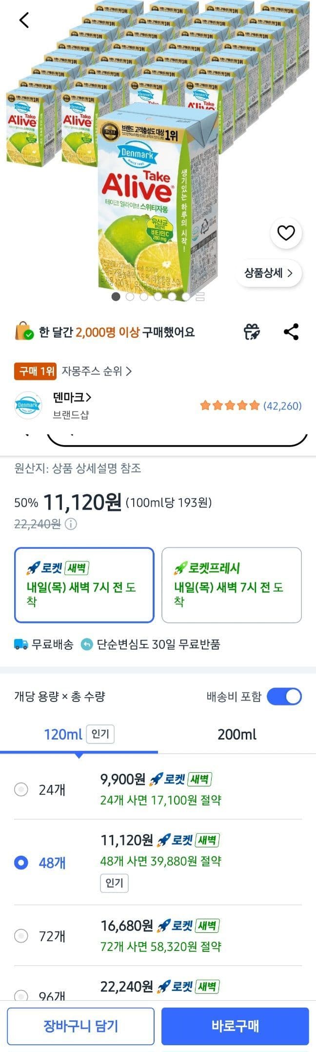 덴마크 테이크 얼라이브 스위티 자몽