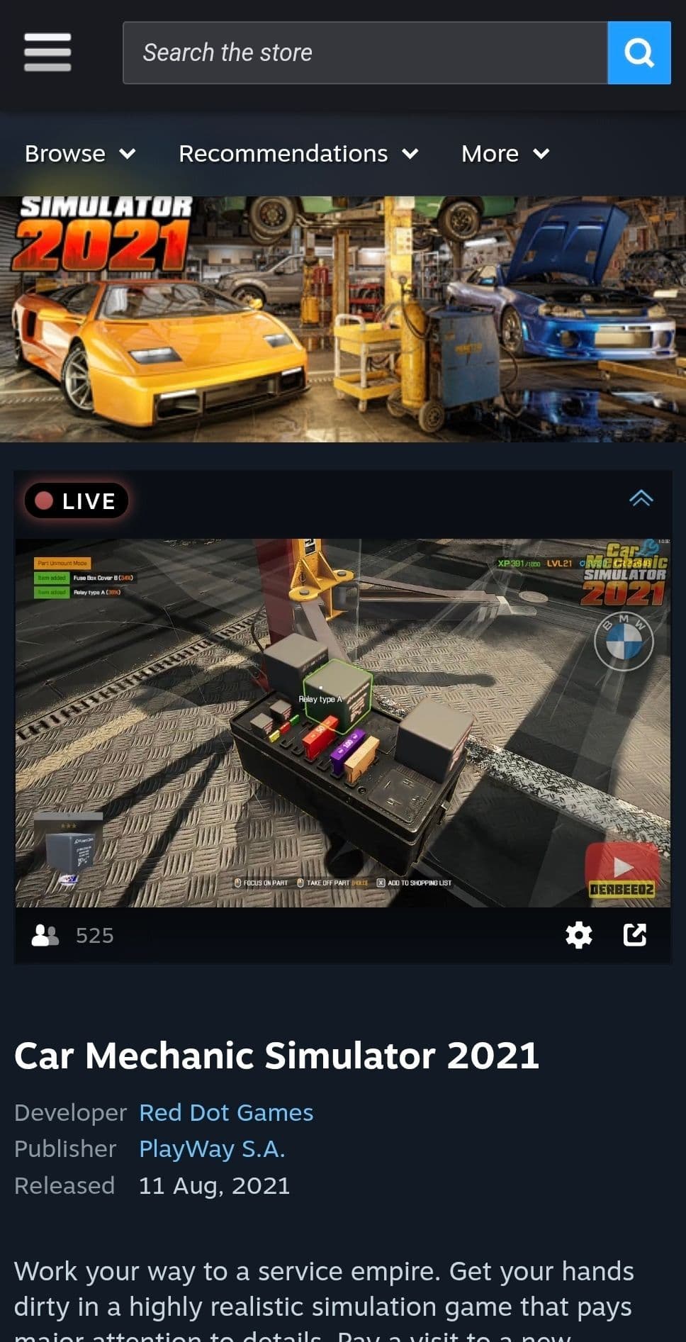 Car Mechanic Simulator 2021